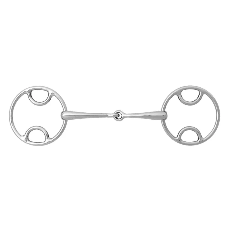 Korsteel Stainless Steel Loop Ring Wilkie Snaffle Bit